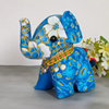 泰国布艺公仔中号吉祥小象装饰摆件彩色大象儿童玩具旅游创意礼物