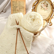 手工diy编织送男友女自织围巾，毛线团(毛线团)粗线球，8股情人棉牛奶棉材料包