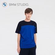 BMW Studio宝马男装夏季圆领潮流短袖男士t恤体恤