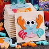 01-2-3周岁宝宝入门级早教，益智木制立体拼图，初级儿童智力简单玩具