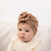 欧美发饰品宝宝，帽子春秋婴幼儿胎帽立体花儿童头巾帽