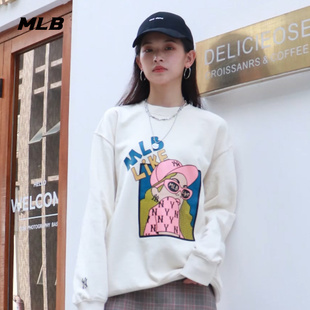 mlb男女情侣卫衣like漫画休闲套头衫圆领时尚潮mtl02