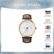 georgjensen乔治杰生koppel机械手表，男瑞士机芯，18k黄金防水腕表