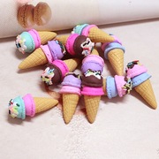 10颗树脂冰淇淋甜筒diy手机壳材料奶油胶手工奶油制作自制配件饰