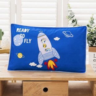 全棉纯棉太空枕套单件一只卡通幼儿园儿童宝宝枕皮30x50cm40x60