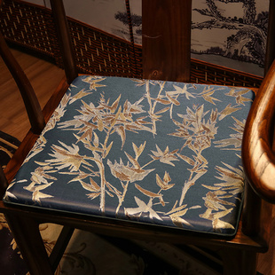 新中式椅垫坐垫古典红木沙发垫防滑实木椅茶桌圈椅太师椅坐垫定制