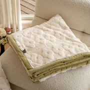 高级感单层加厚款毛毯舒棉绒毯子珊瑚绒沙发盖毯午睡办公室空调毯