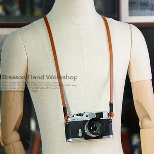 bhw植鞣牛皮相机背带肩带挂绳，手绳微单相机单反，真皮数码复古配件
