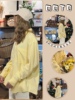 阿浅阿芡黄色衬衫女宽松韩国简约单排扣口袋，长袖上衣棉质感衬衣