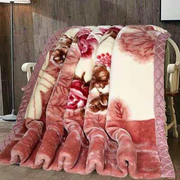 拉舍尔毛毯冬季双层加厚保暖x毯子12斤盖毯双人结婚珊瑚绒午休毯