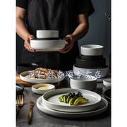 碗筷套装 家用简约北欧碗碟日式餐具创意碗碟套装 家用轻奢北欧碗