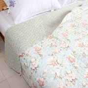 淡花香梦绗缝被床单床盖，夹棉空调被夏凉被能铺能盖炕垫可配枕套