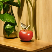 纯黄铜苹果客厅桌面摆件，创意铜彩摆放办公室中式简约轻奢送礼