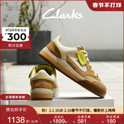 clarks其乐艺动系列男鞋，复古潮流面包鞋舒适耐磨透气休闲板鞋