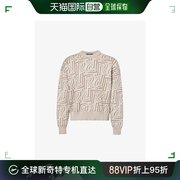 香港直邮潮奢 Represent 男士徽标品牌标识棉和羊毛混纺针织毛衣