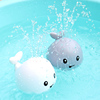 宝宝洗澡玩具戏水自动感应喷水小鲸鱼灯光旋转婴儿儿童浴室男女孩