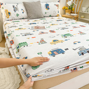 纯棉床笠单件全棉，儿童床罩三件套席梦思，保护套床垫保护罩床单罩套