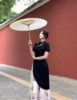 新中式改良旗袍连衣裙女2023年夏季国风复古假两件拼接长裙子