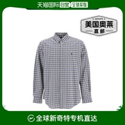 自营Polo Ralph Lauren 男士定制版型棉质弹力衬衫 - 蓝色 美国