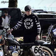 DEUS摩托车越野服速降速干衣防晒透气黑色T恤复古骑行赛车服