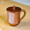 紫铜茶具350ml烤色茶杯，茶缸马克杯加厚茶具茶道