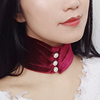 2024流行欧美网红优雅脖子饰品颈带，个性多色金丝绒项圈围脖带