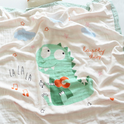 新生儿用品婴儿四层竹纤维纯棉纱布盖毯宝宝包巾抱毯春夏空调盖被