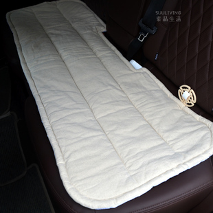 简约现代纯色苎麻棉麻薄款透气汽车，坐垫子座垫防滑布艺装饰可订制