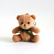 可爱小熊毛绒玩具领结，熊熊钥匙扣公仔韩国少女，心包包挂件超萌女生