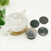 电离水杯垫 次石墨 柔化净化水质 雕刻图案水杯隔热垫 茶杯垫