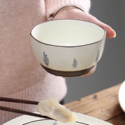 陶喜屋原创 含羞草花卉陶瓷日式餐具小碗米饭碗吃饭碗家用碗单个