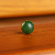 俄料碧玉散珠11.8mmb10单颗珠子哑光羊脂玉圆珠，配饰配珠到单颗