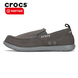 crocs卡骆驰沃尔卢男士(卢，男士)休闲鞋，2024夏季运动鞋一脚穿帆布鞋子