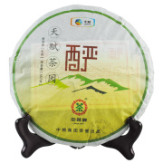 云南普洱茶2012年中茶，天赋茶园酽生茶七子饼茶，越陈越香357克