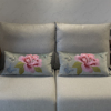 新中式样板房抱枕办公室沙发床头靠垫蝴蝶牡丹中国风刺绣圈椅坐垫