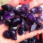 天然紫水晶原石碎石宝石毛料消磁净化香薰扩香石鱼缸，石花盆(石花盆)装饰品