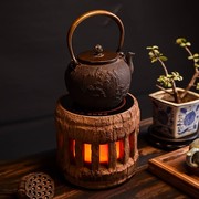 煮茶器茶炉电磁炉茶具实木车轴中B式复古电陶炉静音家用触摸式加