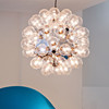 意大利设计师艺术个性创意玻璃，圆球蒲公英吊灯别墅，楼梯客厅卧室灯