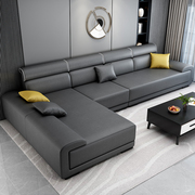2024a北欧布艺沙发简约现代轻奢大小户型客厅整装，科技布乳胶(布乳胶)
