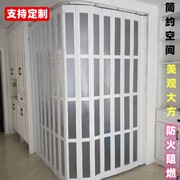 弧形折叠门拉门化妆室简易门铝合金阳台客厅隔间商场饭厅转角移门