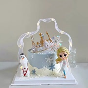米帝欧北京同城送动物奶油生日蛋糕儿童迪士尼冰雪奇缘爱艾莎公主