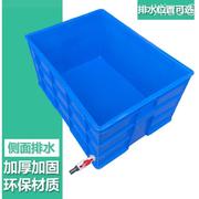 陆龟乌龟缸大号带排水养 龟箱塑料巴西龟饲养盒鳄龟缸造景 养殖箱