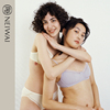 neiwai内外少女，文胸蕾丝拼接三明治，固定杯内衣