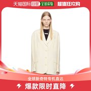 香港直邮潮奢 Acne Studios 艾克妮 女士灰白色单排扣西装外套