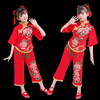 东北秧歌演出服儿童六一手绢舞蹈服中国风扇子舞幼儿小学生表演服