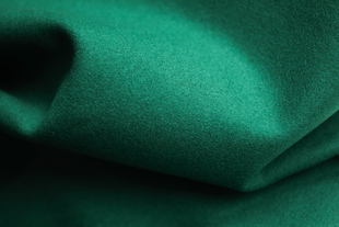 意大利进口舒适翠绿色温润编织粗花呢大衣呢羊毛面料设计师布料