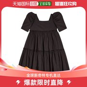 香港直邮潮奢 Monnalisa 女童荷叶边泡泡袖棉质连衣裙童装