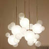北欧客厅卧室吊灯个性餐厅球形灯具吧台创意简约玻璃圆球装饰挂灯