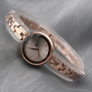 复古镶钻聚利时女士钢带手链手表时尚高档白领气质石英腕表时装表