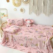 女孩床上盖毯卧室宿舍儿童毛毯珊瑚，绒冬季加厚午睡毯卡通毛巾被子